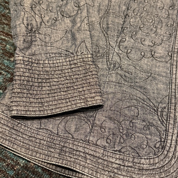 J. Jill Charcoal Jacket with Embroidery - Picture 3 of 5